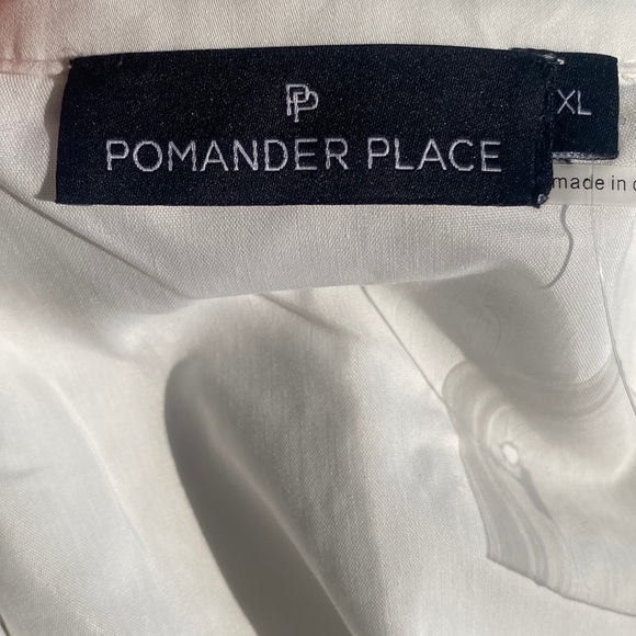 Pomander Place White Ella Classic Everyday Collared Shirt Dress Size XL - Picture 10 of 12